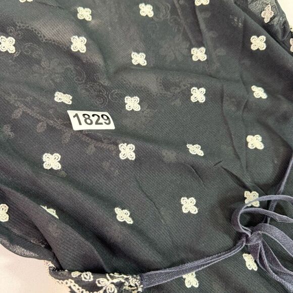 Vintage Y2k The Limited Top Womens Small Dainty Whimsy Floral Embroidered  Fairy - Picture 6 of 8